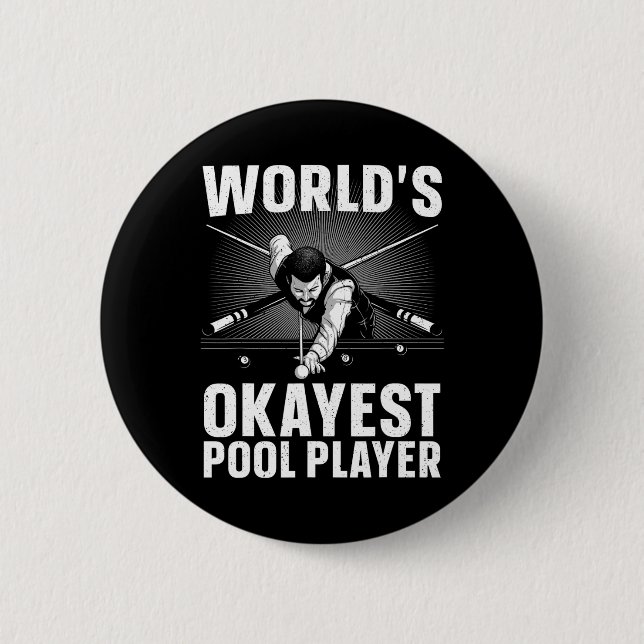 Billard Kunst für Männer Frauen Billiard 8 Ball P Button (Vorderseite)