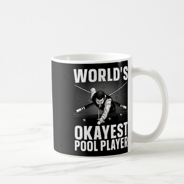 Billard Kunst für Männer Frauen Billiard 8 Ball P Kaffeetasse (Rechts)