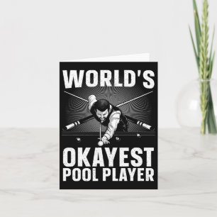 Billard Kunst für Männer Frauen Billiard 8 Ball P Karte