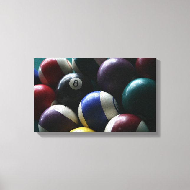 Billard Leinwand Fotospielsaal Foto (Vorderseite)