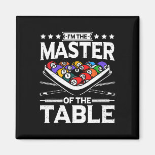 Billard Master der Tabelle 8 Ball Men Poo Magnet