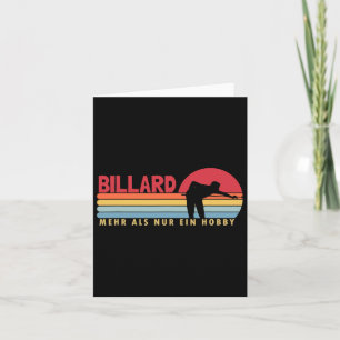 Billard mehr als ein Hob Karte