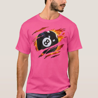 Billard Men 8 Ball Pool Pool League T-Shirt