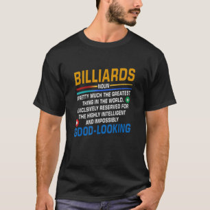 Billard Noun Definition Billiard Player Pool Sn T-Shirt