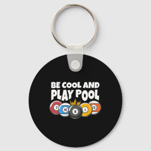 Billard oder Billard Cool Play Pool Funny Pool Schlüsselanhänger