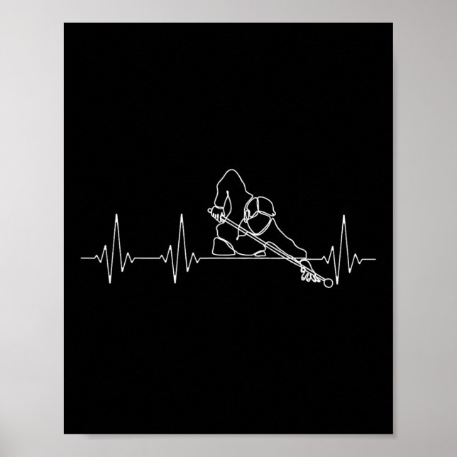 Billard oder Billard Heartbeat Billiard Poster (Vorne)