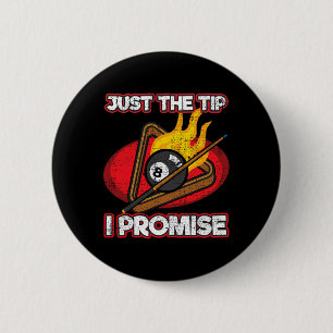 Billard Player nur der Tipp Versprechen Magic Shot Button
