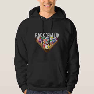Billard Player Rack em Up Acht Ball Pool Hoodie