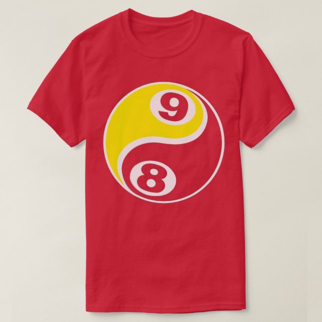 Billard Pool 8 Ball 9 Ball Skull 1 T-Shirt (Design vorne)