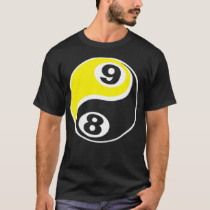 Billard Pool 8 Ball 9 Ball Skull T-Shirt