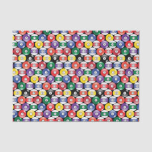 Billard-Pool-Ball-Muster Seidenpapier