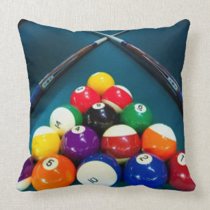 Billard-Pool-Ball-quadratisches Wurfs-Kissen Kissen