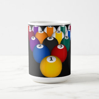 Billard/Pool-Bälle: Kundenspezifische Tasse