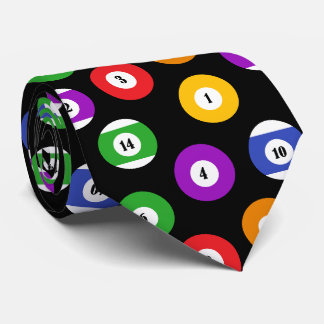 Billard Pool Balls Gemustert Krawatte