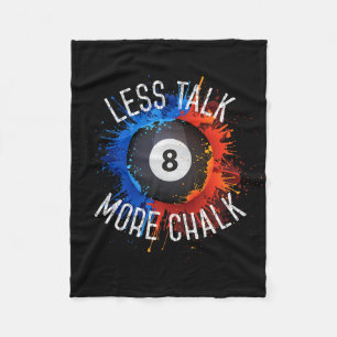 Billard Pool Hall Sport Weniger Talk Mehr Chalk Fleecedecke