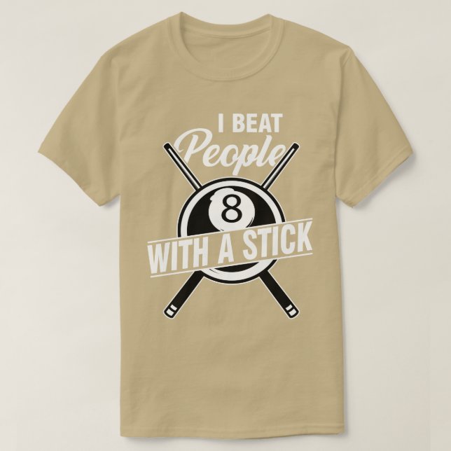 Billard Pool Idee T-Shirt (Design vorne)