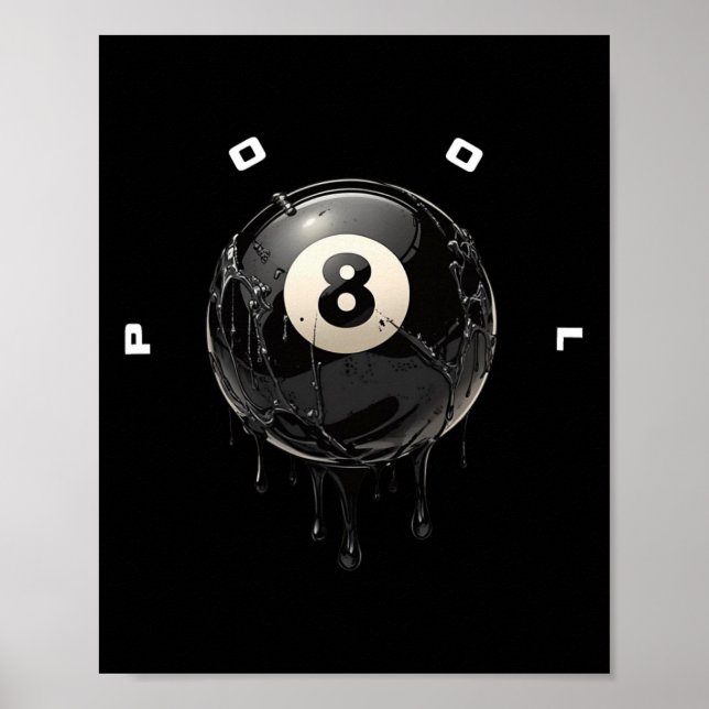 Billard Pool Player-Apparel - Billiard Poster (Vorne)