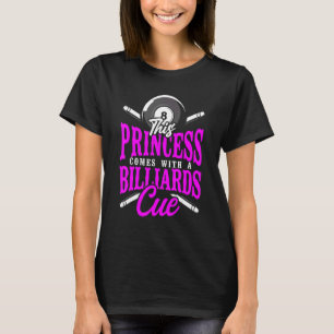 Billard Pool Player Ball Girl 8 Ball dieser Prinz T-Shirt