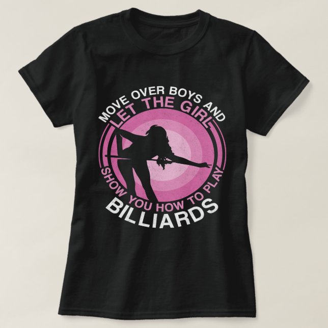 Billard Pool Player Ball Girl Diese Prinzessin kom T-Shirt (Design vorne)