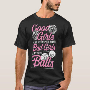 Billard Pool Player Ball Girl Good Girl Play T-Shirt