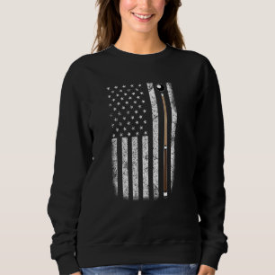 Billard Pool Player US-amerikanische Flagge Vater Sweatshirt