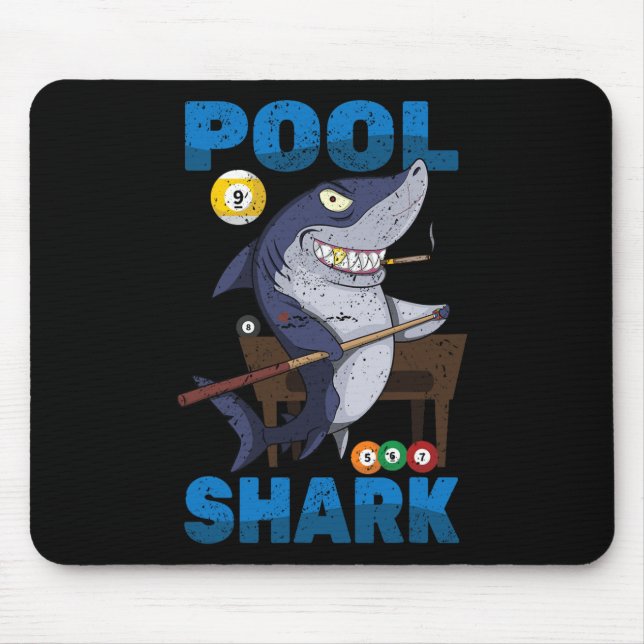 Billard - Pool Shark - Snooker Player - R Pub - Mousepad (Vorne)