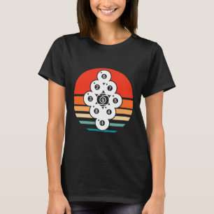 Billard Pool Snooker Billiard Player 9 Ball Retter T-Shirt