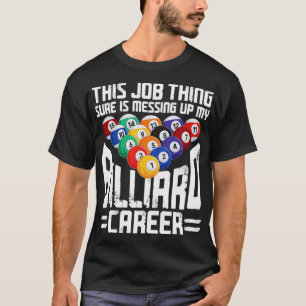Billard Pool Spieler Ball Vintage 9  T-Shirt