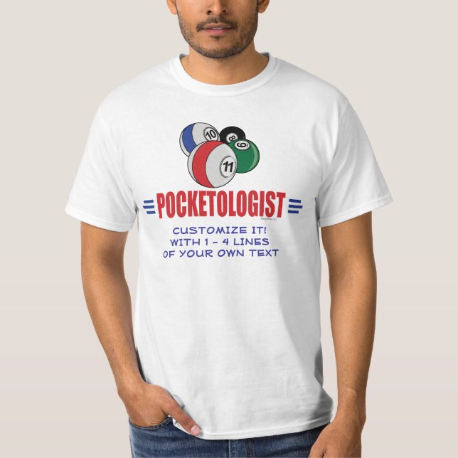 Billard, Pool T-Shirt (Vorderseite)