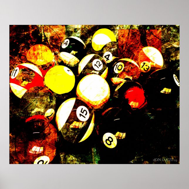 Billard Poster (Vorne)