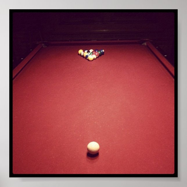 Billard Poster (Vorne)