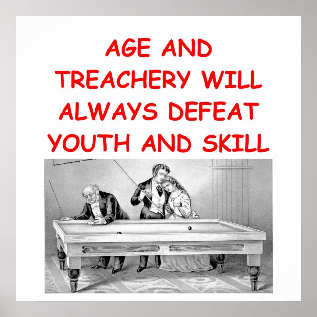 Billard Poster (Vorne)