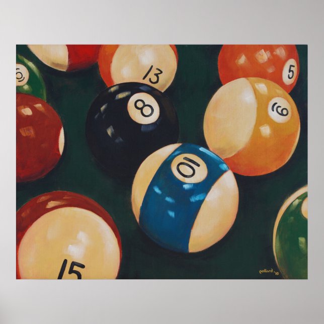 Billard Poster (Vorne)