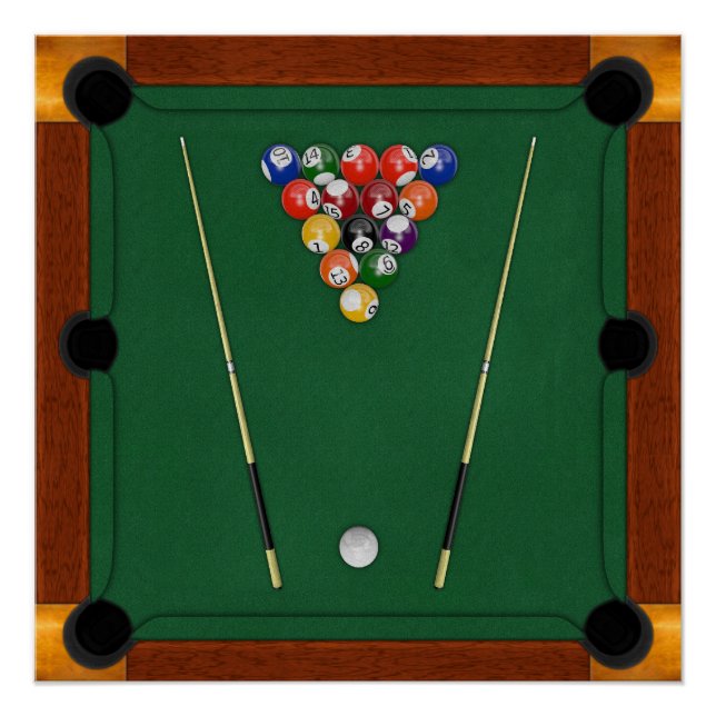Billard Poster (Vorderseite)