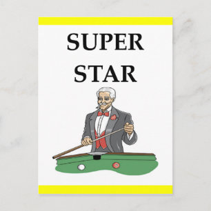 Billard Postkarte