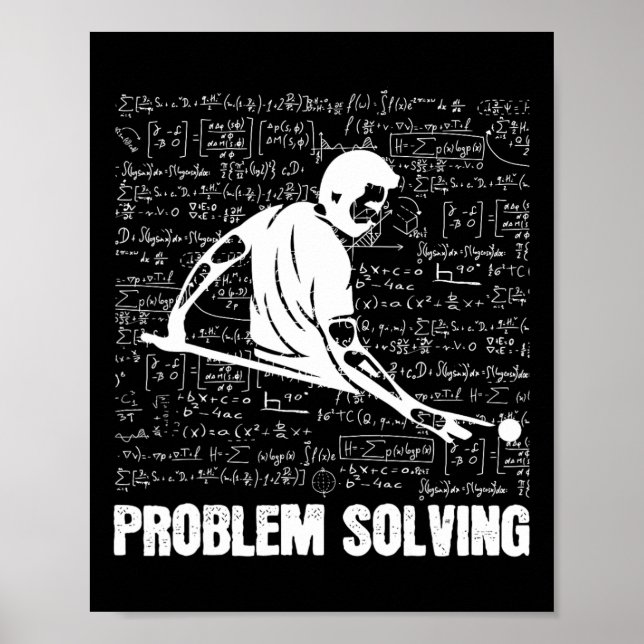 Billard-Problem Lösung für den Sport von Spielern Poster (Vorne)