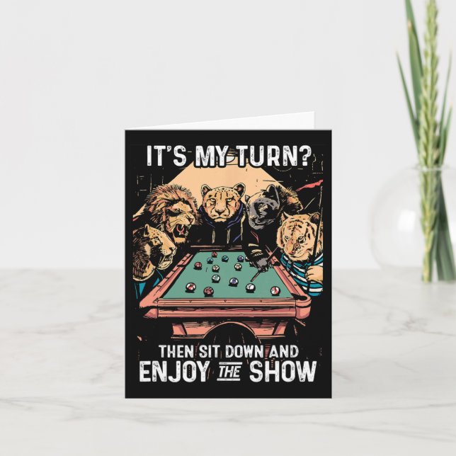 Billard Rack Cue Stick Pool Table Billiard Playa Karte (Vorderseite)