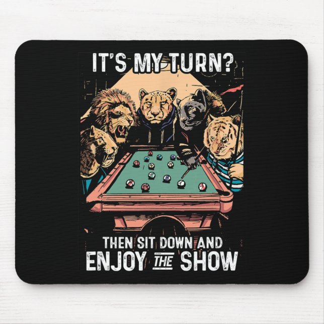 Billard Rack Cue Stick Pool Table Billiard Playa Mousepad (Vorne)