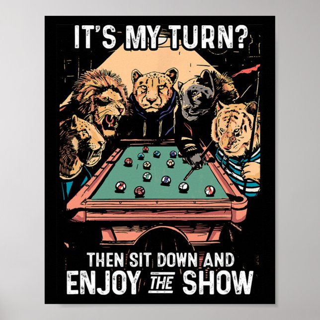 Billard Rack Cue Stick Pool Table Billiard Playa Poster (Vorne)