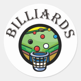 Billard Runder Aufkleber