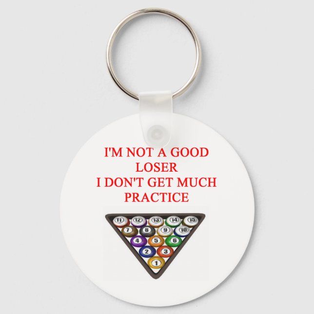 Billard Schlüsselanhänger (Vorderseite)