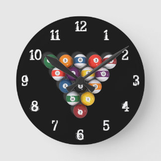 Billard / Schwimmbäder:Wall-Uhr Runde Wanduhr