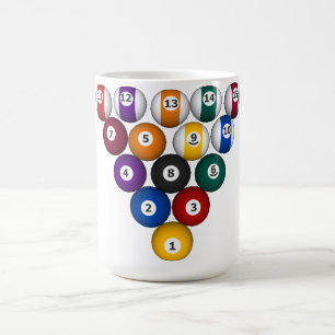 Billard / Schwimmbälle: Individuelle Tasse