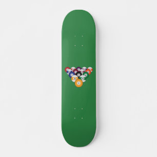 Billard / Schwimmbälle: Skateboard