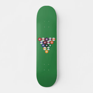 Billard / Schwimmbälle: Skateboard
