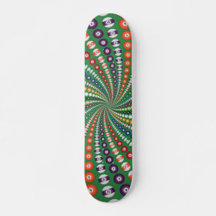 Billard / Schwimmbälle Spirale: Skateboard