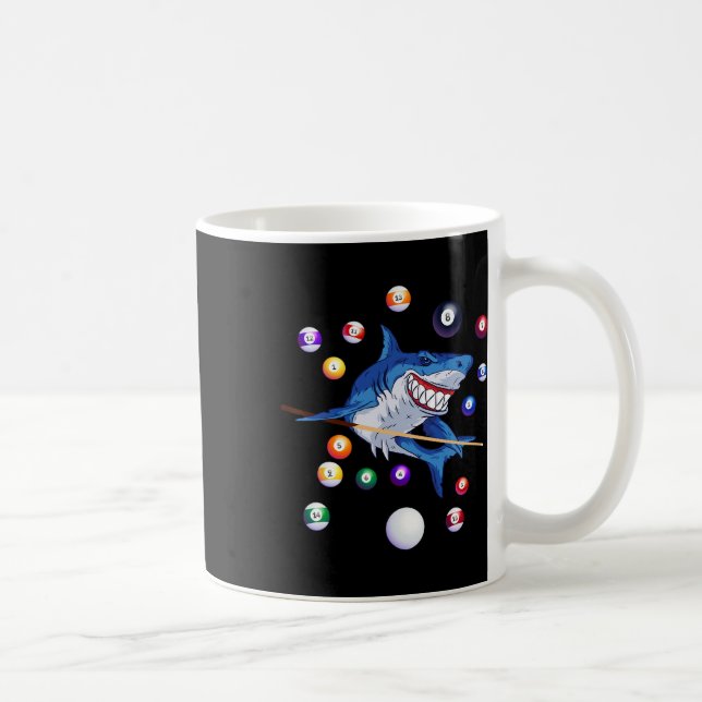 Billard Shark Billiard Player Billard Billardtisch Kaffeetasse (Rechts)