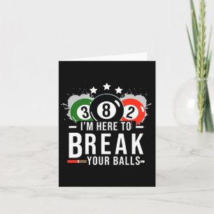 Billard Shirt - Billard Pool Break Rack Karte