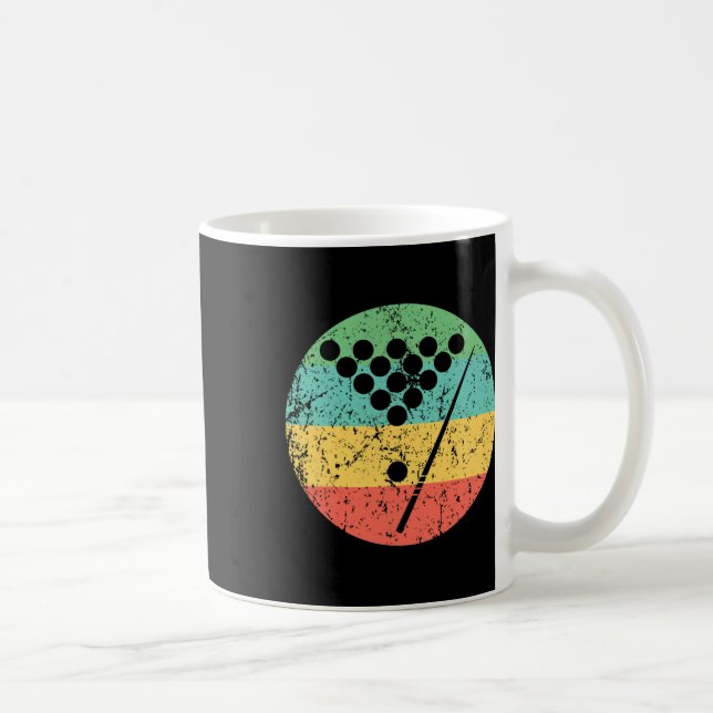 Billard Shirt - Vintager Retro Pool Kaffeetasse (Rechts)