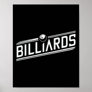 "Billard" - Sleek Angled Design Poster